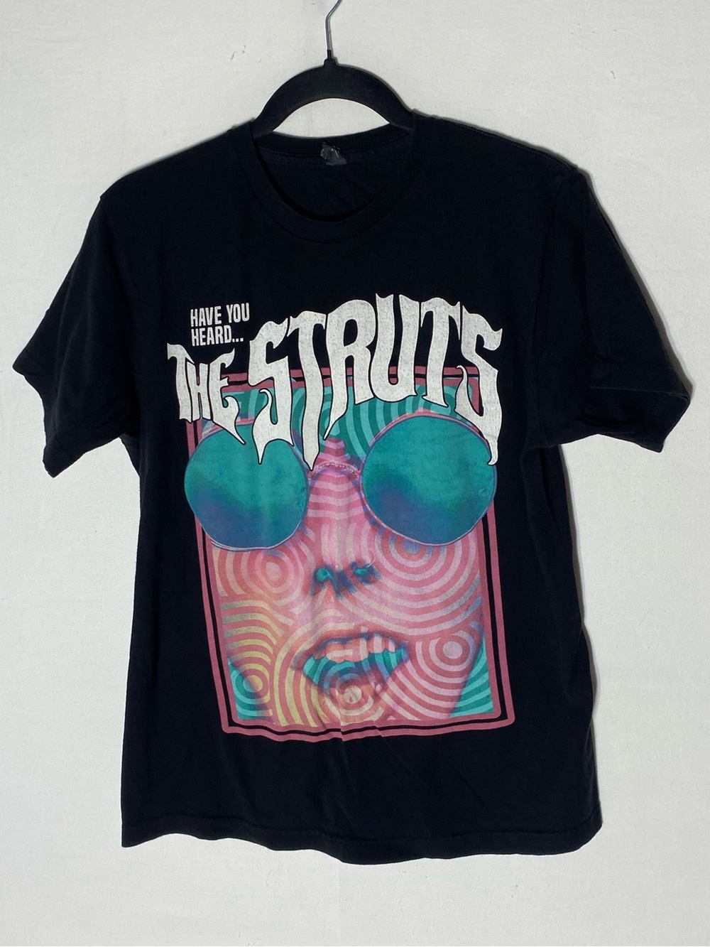 The Struts Have You Heard Psychedelic Spiral Graphic Band T Shirt Size M Retro